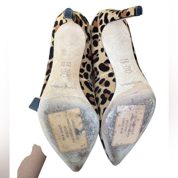 Vía Spiga Women's Leopard Print Pointed Toe Heel Size 10 - Picture 6 of 7